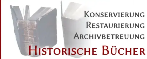 Bild mit Link zu den Dienstleistungen für historische Bücher: Konservierung, Restaurierung, Archivbetreuung